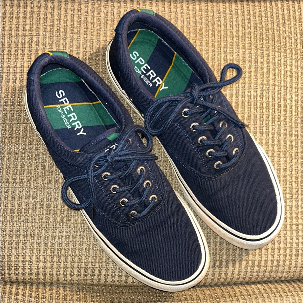 SPERRY Top-Sider Blue Men’s Lace-Up Sneakers - US Size 10.5 - EUC